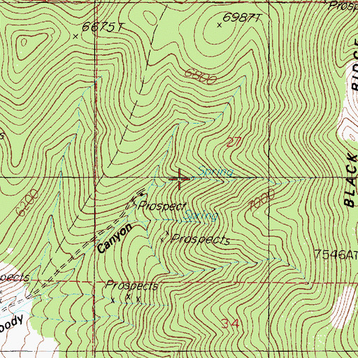 Topographic Map of Keath Canyon Spring, NV