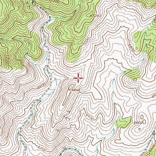 Topographic Map of Silver Star Mining District, NV