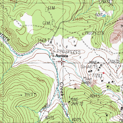 Topographic Map of Willow Ravine, NV