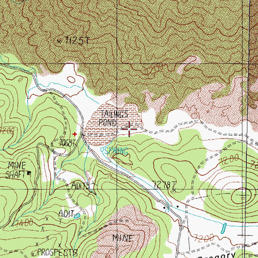 Topographic Map of Temple Chace Ranch (historical), NV