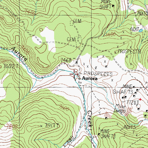 Topographic Map of Napa Mill (historical), NV