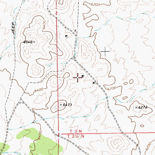 Topographic Map of Arrowhead Mine, NV