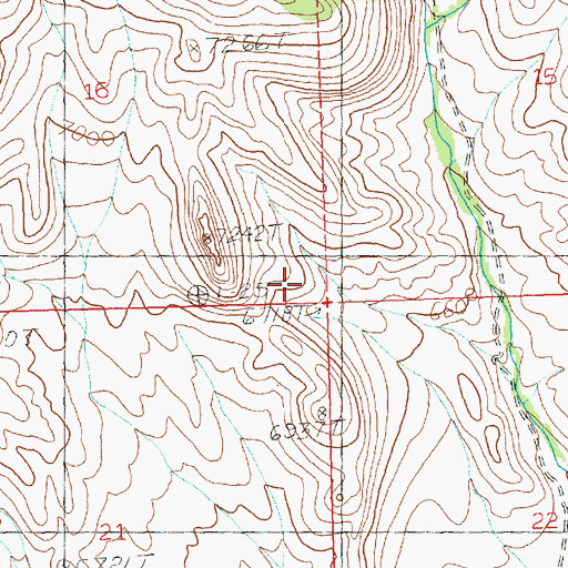 Topographic Map of Black Horse Mining District, NV