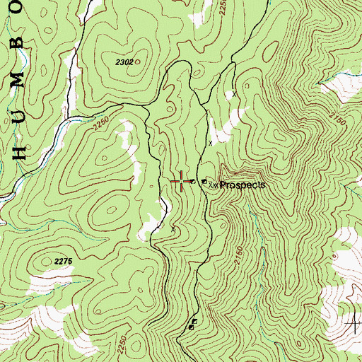 Topographic Map of Capitol Hills Mine, NV