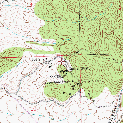 Topographic Map of Tamerlane (historical), NV