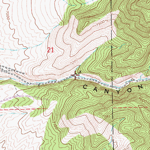 Topographic Map of McDonough Pits Mine, NV