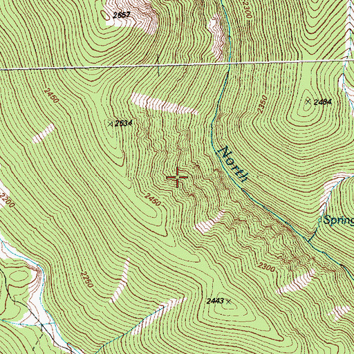 Topographic Map of Cleve Creek Mining District, NV