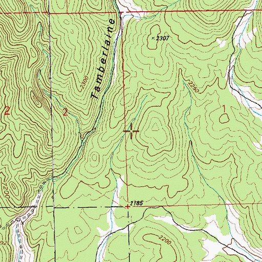 Topographic Map of Nevada Mining District, NV
