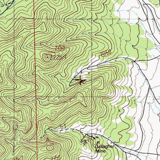 Topographic Map of Stinson Mine, NV