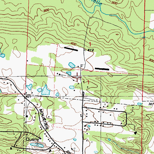 Topographic Map of KYXZ-AM (Cabot), AR
