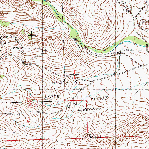 Topographic Map of Star Dust Mine, NV