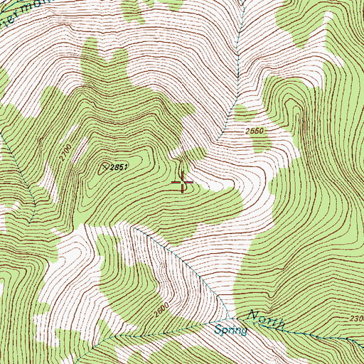 Topographic Map of Piermont Mining District, NV