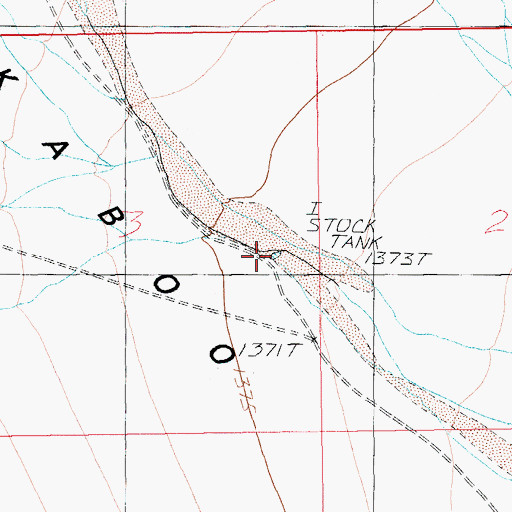 Topographic Map of Quail Reservoir, NV