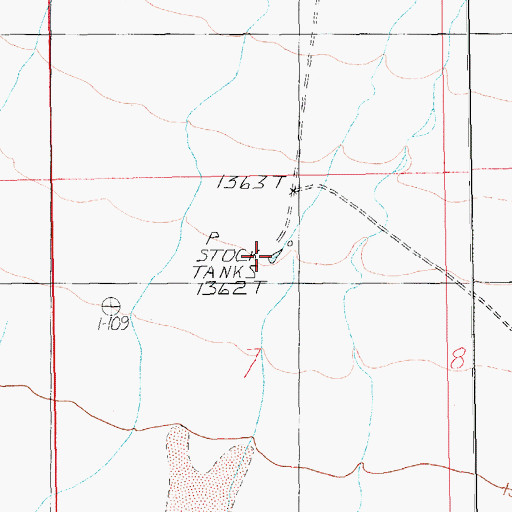 Topographic Map of Main Wash 6 Reservoir, NV