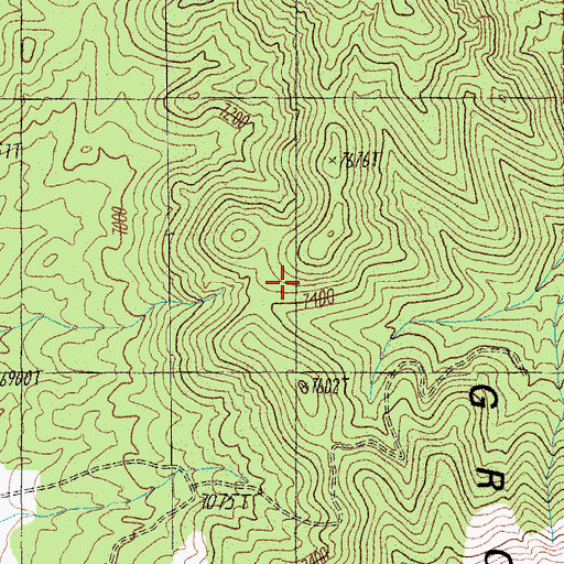 Topographic Map of Naquinta Spring, NV