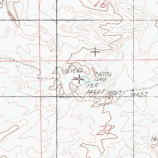 Topographic Map of Basin Reservoir, NV