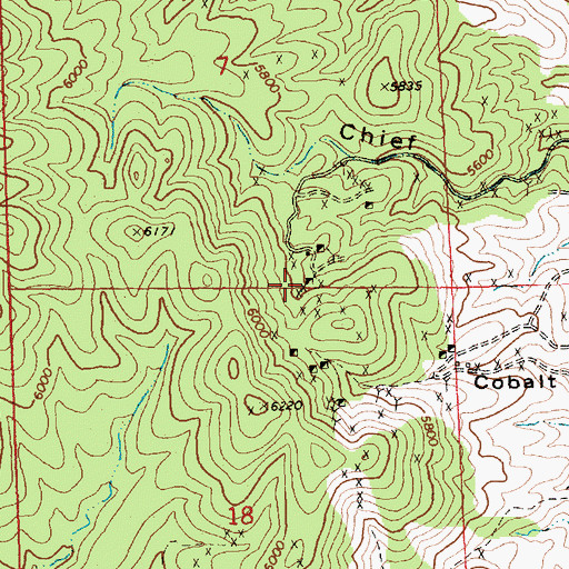Topographic Map of Lucky Hobo Mine, NV
