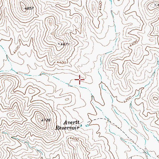 Topographic Map of Johnson and Fitchett Mine, NV
