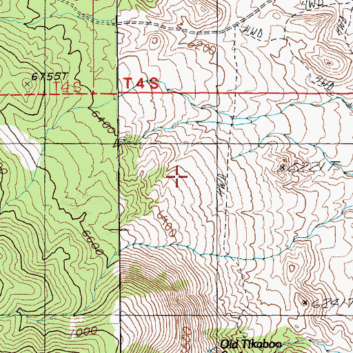 Topographic Map of Don Dale Mining District, NV