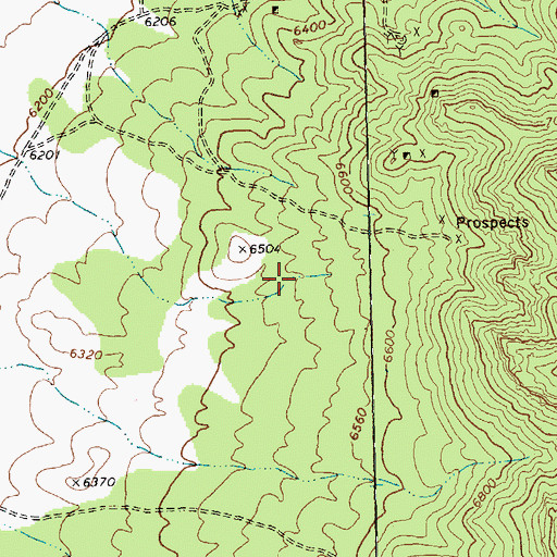 Topographic Map of Silver King Mining District, NV