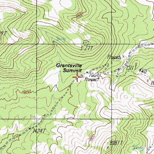 Topographic Map of San Pedro Mine, NV