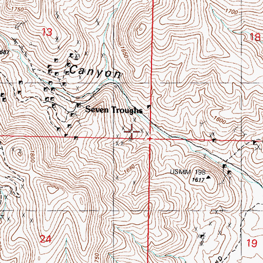 Topographic Map of Coalition Cyanide Mill (historical), NV