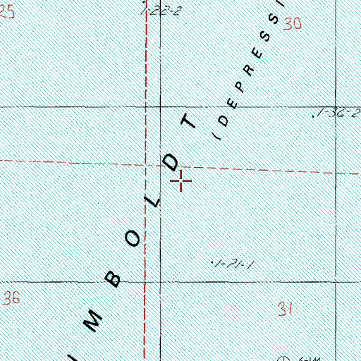 Topographic Map of Dixie Marsh Mining District, NV