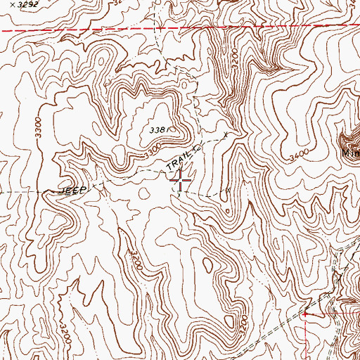 Topographic Map of Arden Mining District, NV