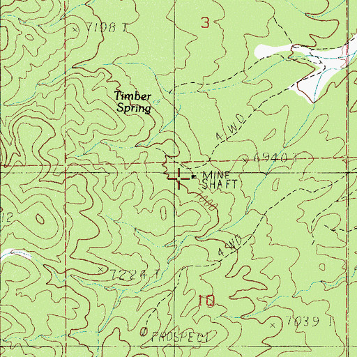 Topographic Map of Scheebar Mercury Mine, NV