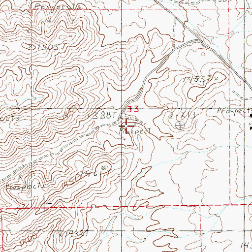 Topographic Map of Morgan Mine, NV
