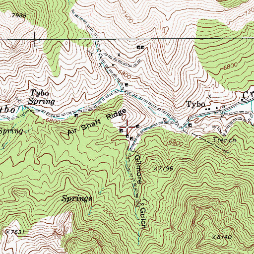 Topographic Map of Dimick Mine, NV