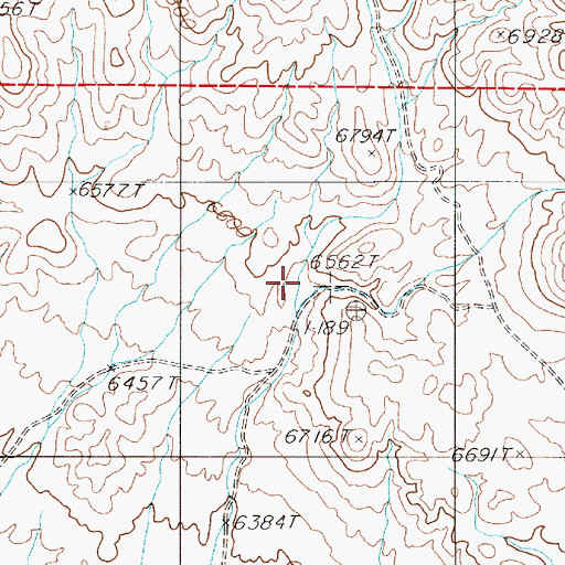 Topographic Map of Silver Glance Mine, NV