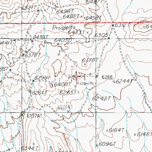Topographic Map of Jumbo Mine, NV