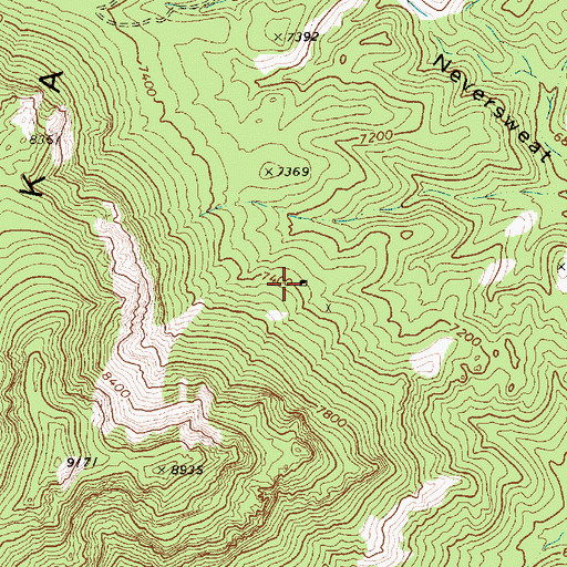 Topographic Map of South Star Mine, NV