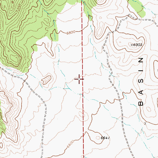 Topographic Map of Little Joe Mine, NV