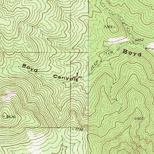 Topographic Map of Dollar Mine, NV