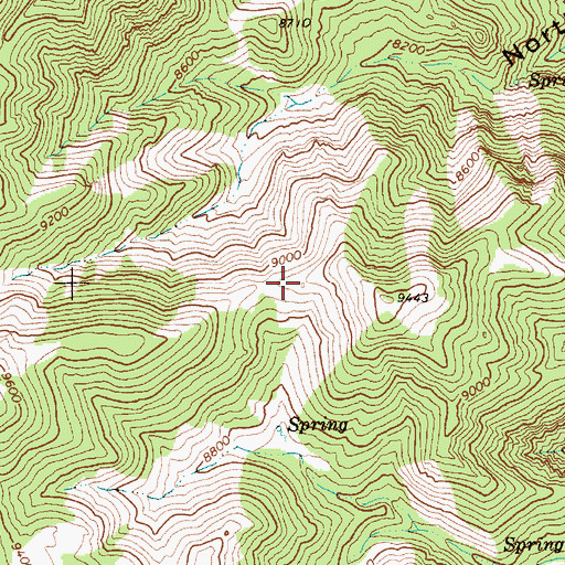 Topographic Map of Wist Mine, NV