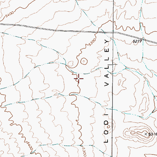 Topographic Map of Quartz Mountain Metals Mine, NV