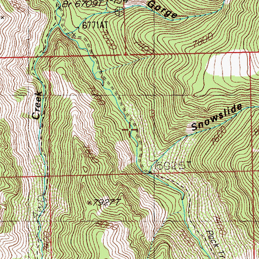 Topographic Map of Saint Joe Mine, NV