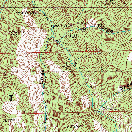Topographic Map of Good Luck Mine, NV