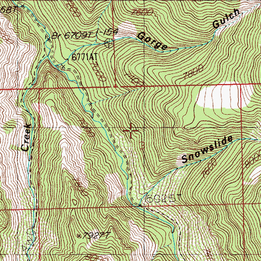 Topographic Map of Jarbidge Wonders Mine, NV
