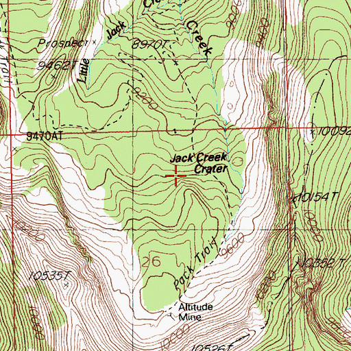 Topographic Map of Victorias Mine, NV
