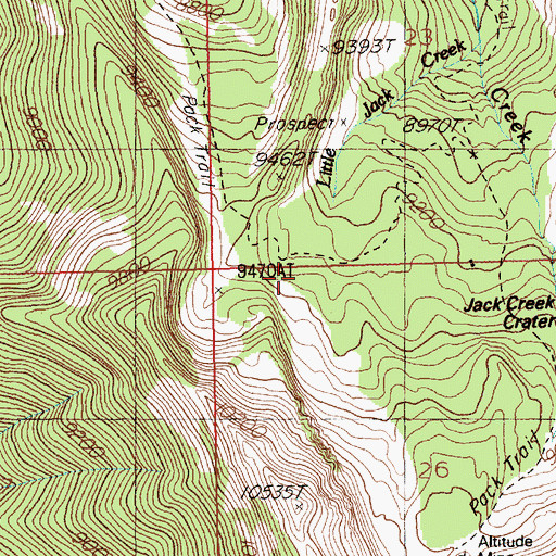 Topographic Map of Vukovich Cabin, NV