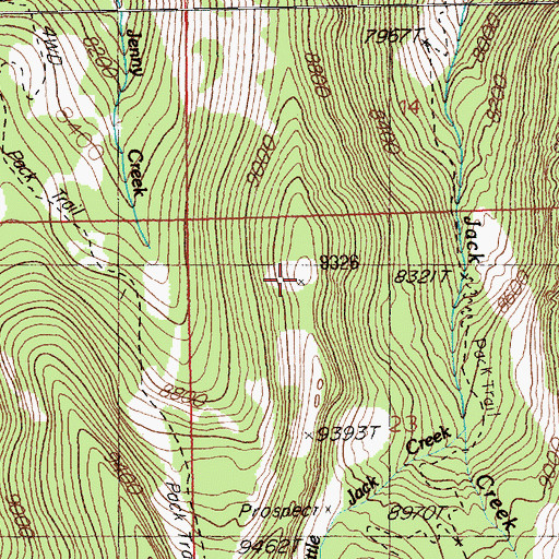 Topographic Map of North Hill, NV