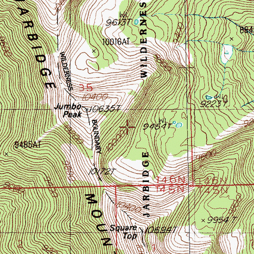 Topographic Map of Arkansas Mine, NV