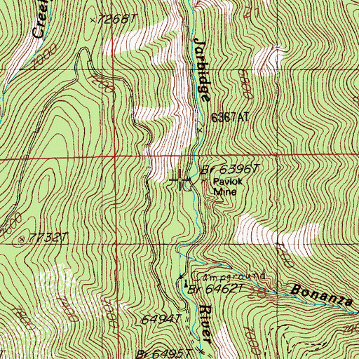 Topographic Map of Pavlak Mill (historical), NV