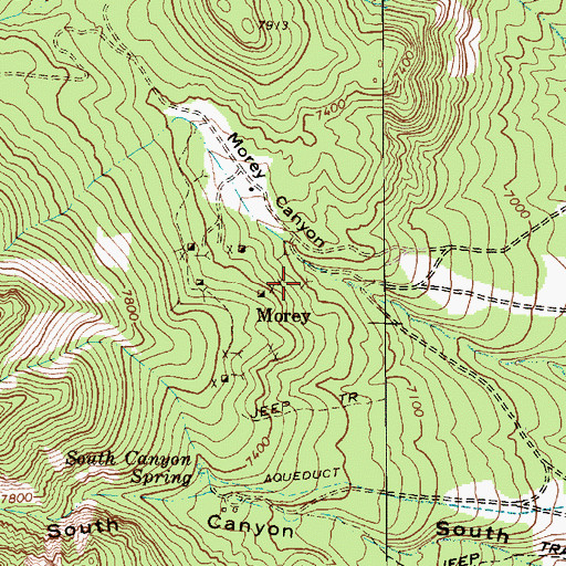 Topographic Map of Kaiser Tunnel, NV