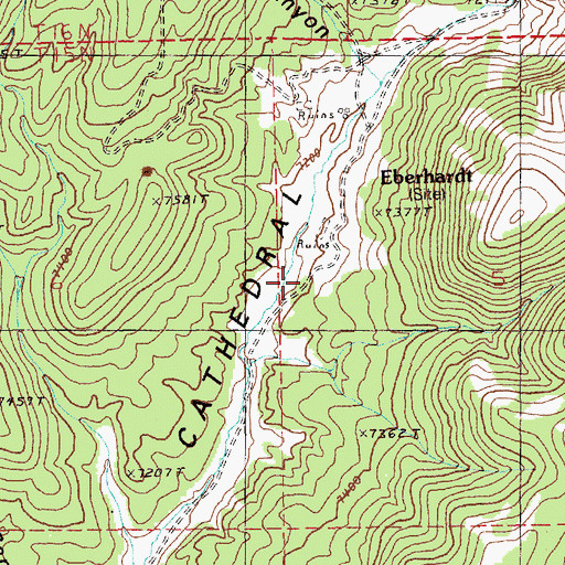 Topographic Map of California Mill (historical), NV