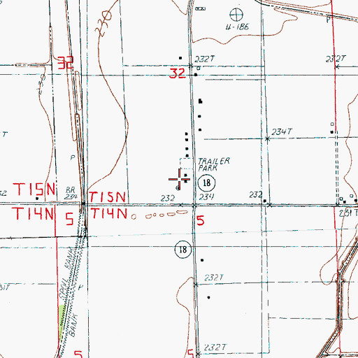 Topographic Map of KXXA-AM (Monette), AR