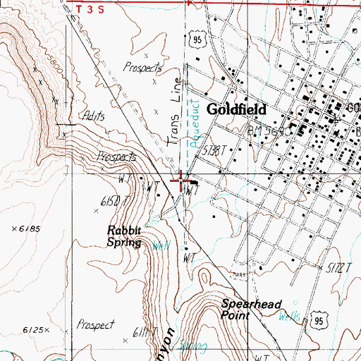 Topographic Map of Gardner Mill (historical), NV